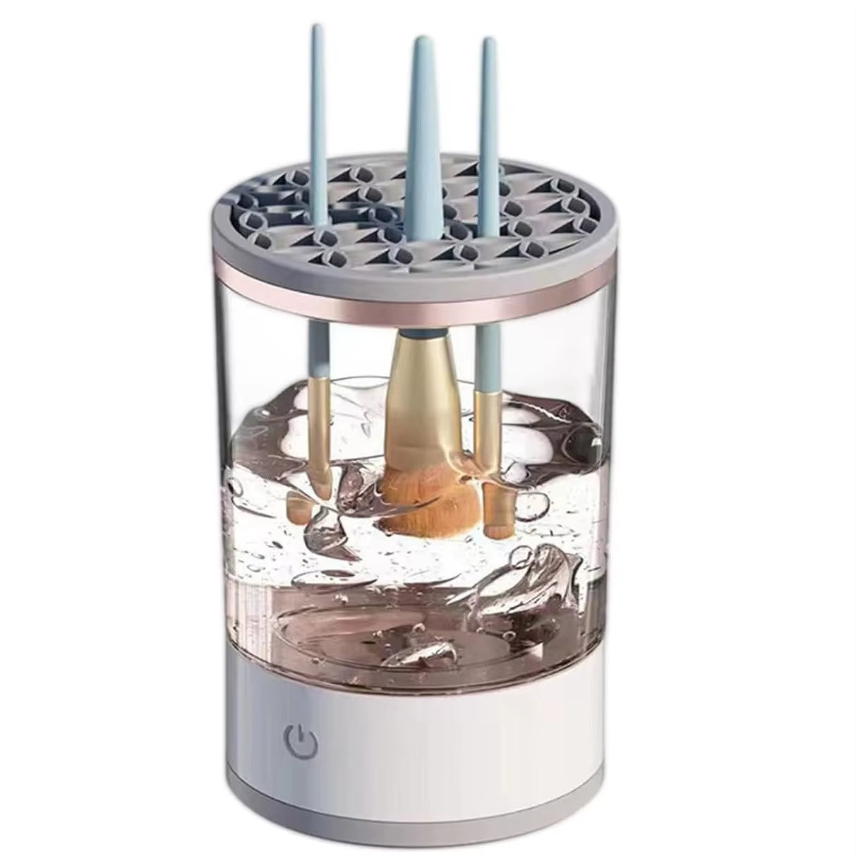 Electric Makeup Brush Cleaner Machine Automatic Cleaning Tools USB Rechargeable Portable 3 in 1 Makeup Brushes Holder Stand Tool