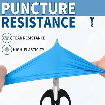 10-100PCS Blue Nitrile Disposable Gloves Latex Free Safety Work Gloves for Cleaning Kitchen Mechanic Auto Protective Glove